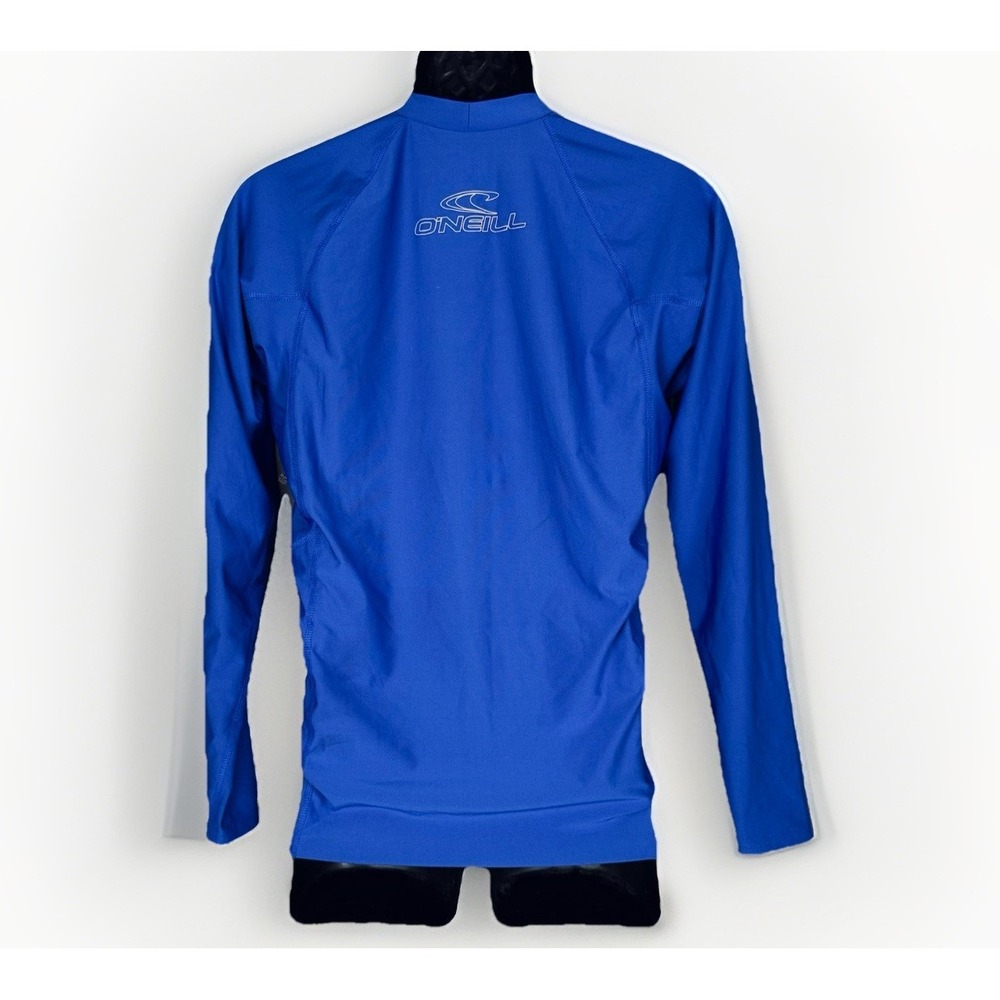 O'Neill LG Slim Basic Skins Blue Logo UVP 50+ Rash Guard Stretch LS Sun Shirt - Picture 4 of 10